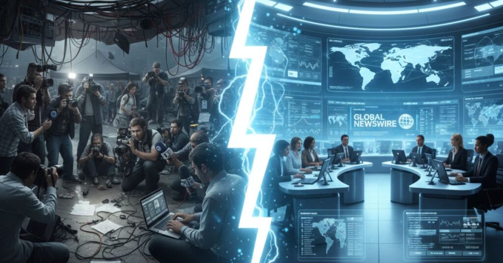 Role of Press Agencies in Global News Distribution